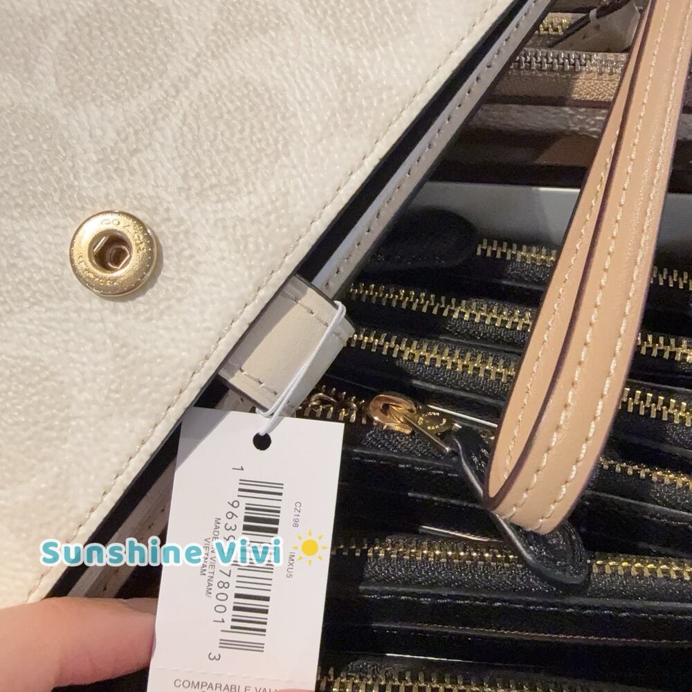 NWT Coach Notebook In Signature Canvas CZ198, White/Chalk - Picture 4 of 6